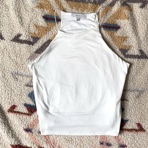 White Seamless Tank Top (Halter top)